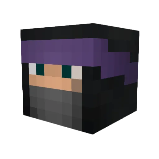 littleduff Minecraft avatar head, 3D render