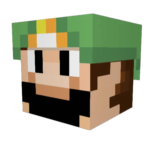 littlefishman123 Minecraft avatar head, 3D render