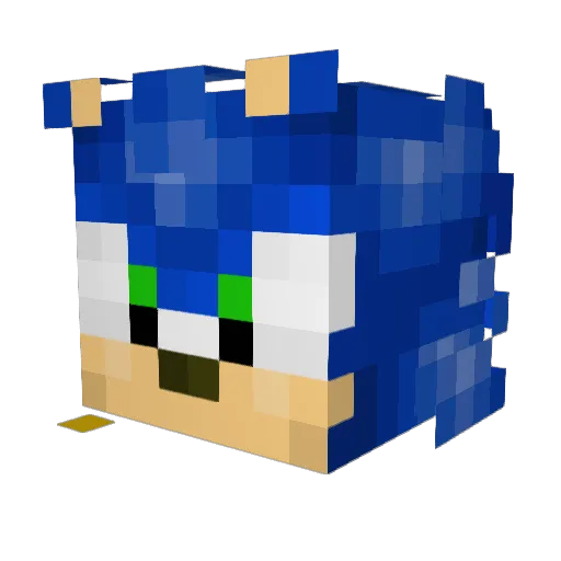 littlegreens Minecraft avatar head, 3D render