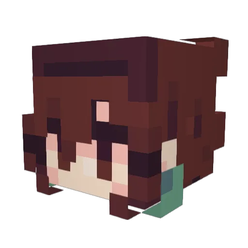 littlegregz Minecraft avatar head, 3D render