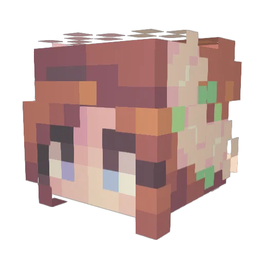 littlekat023 Minecraft avatar head, 3D render