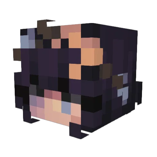 littlekittenbaby Minecraft avatar head, 3D render