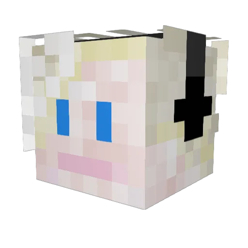 littlel0ner Minecraft avatar head, 3D render