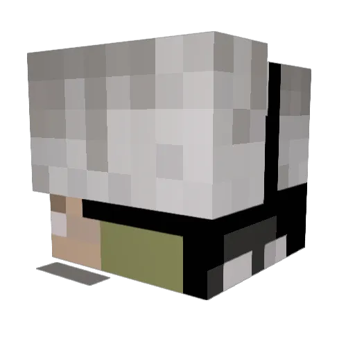 littlelay Minecraft avatar head, 3D render