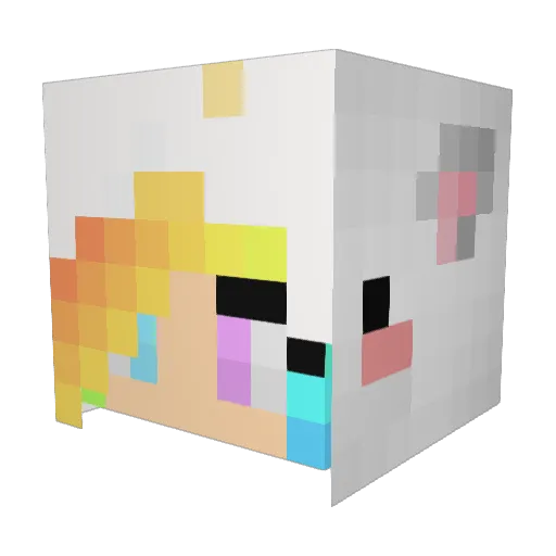 littleleax Minecraft avatar head, 3D render