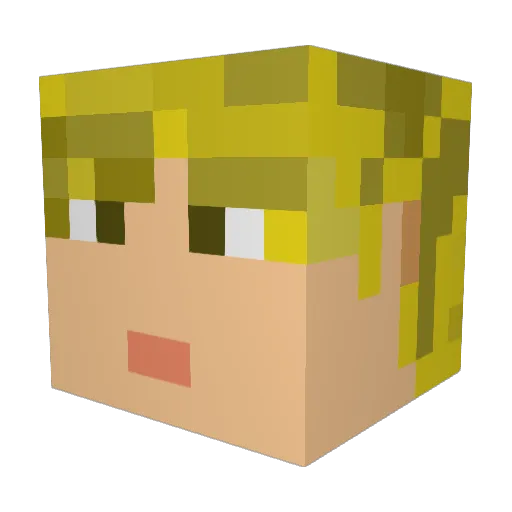 littlelord08 Minecraft avatar head, 3D render