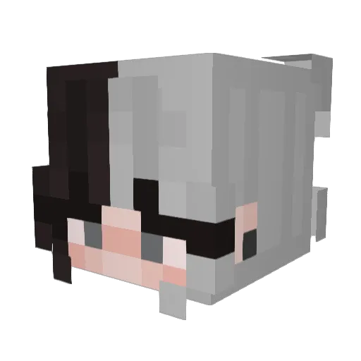 littlelucyy Minecraft avatar head, 3D render