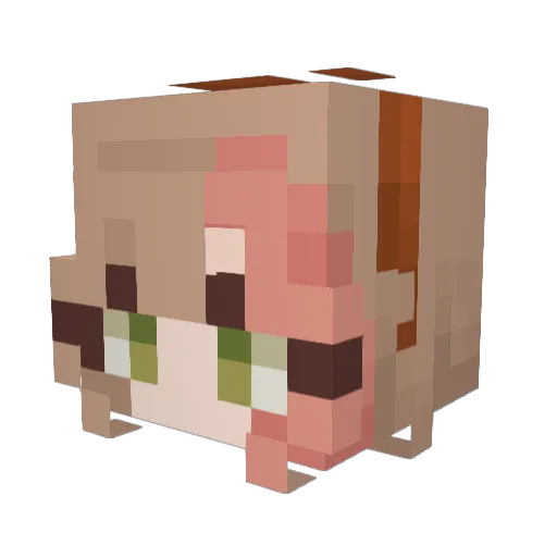 littlemelon56 Minecraft avatar head, 3D render