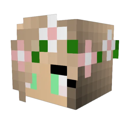 littlemia77 Minecraft avatar head, 3D render
