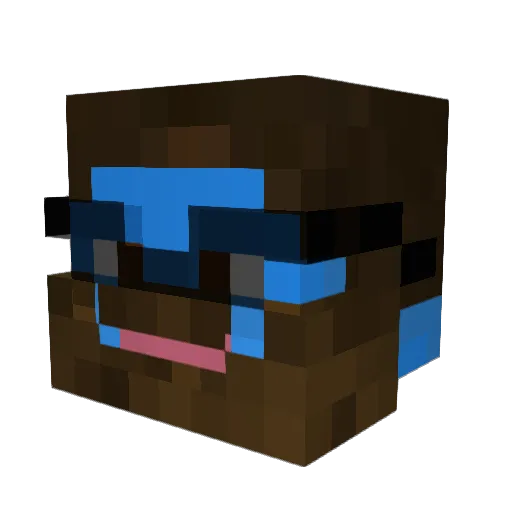 littleoswald Minecraft avatar head, 3D render