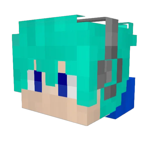 littlepeace2005 Minecraft avatar head, 3D render
