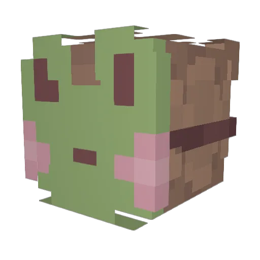 littlepimple Minecraft avatar head, 3D render