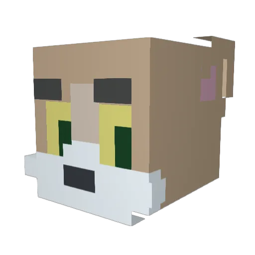 littlepisces030 Minecraft avatar head, 3D render