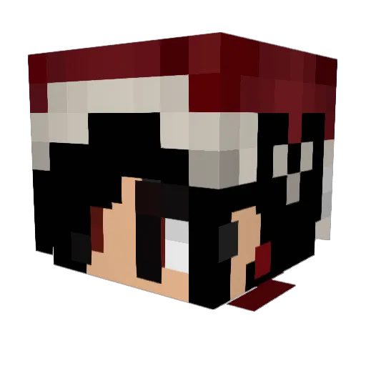 littlepuff555 Minecraft avatar head, 3D render