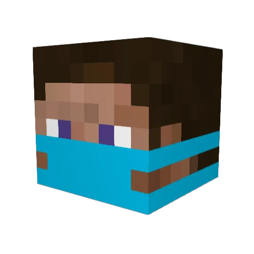littlesledhead Minecraft avatar head, 3D render