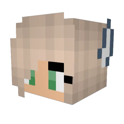 littletinywolf Minecraft avatar head, 3D render