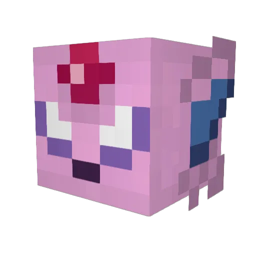 littletorchic Minecraft avatar head, 3D render