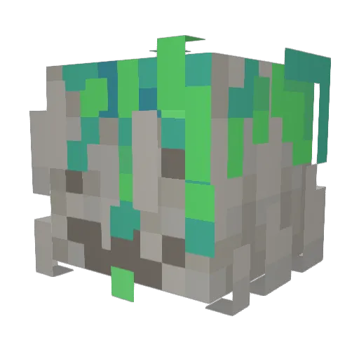 littleufo Minecraft avatar head, 3D render
