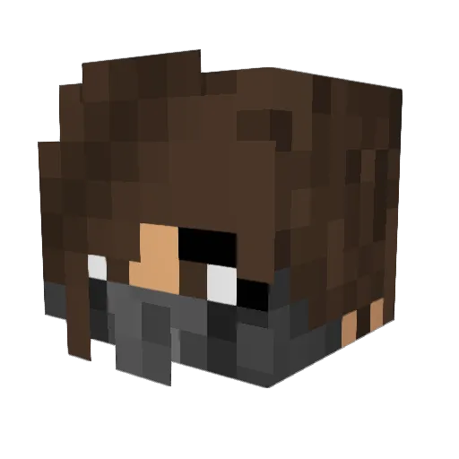 littlewallflow3r Minecraft avatar head, 3D render