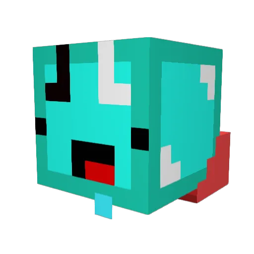 littlewolfjr Minecraft avatar head, 3D render