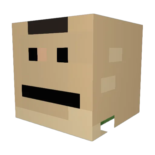 littlezombie101 Minecraft avatar head, 3D render