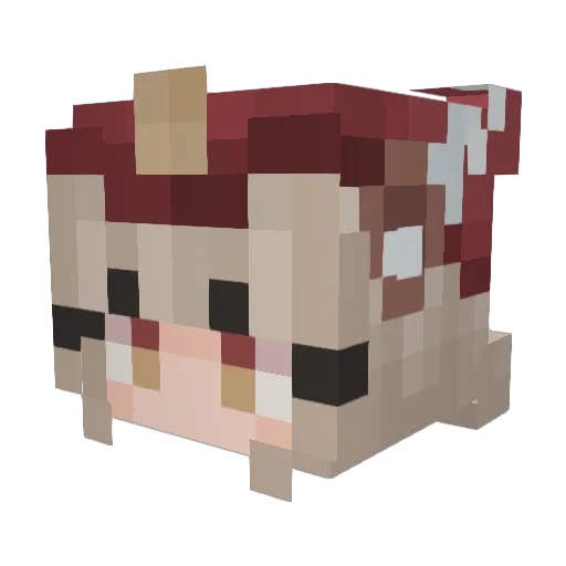 littlxorbit Minecraft avatar head, 3D render