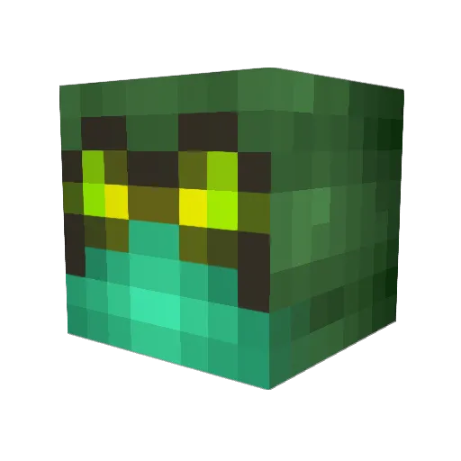 litttya Minecraft avatar head, 3D render