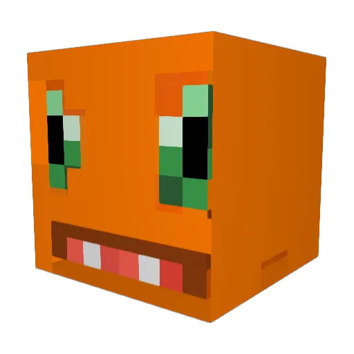 litz2000 Minecraft avatar head, 3D render