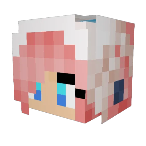 litzylol16 Minecraft avatar head, 3D render