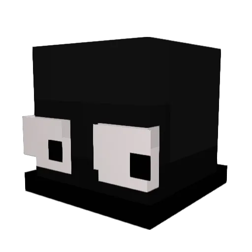 liuhongshuo Minecraft avatar head, 3D render