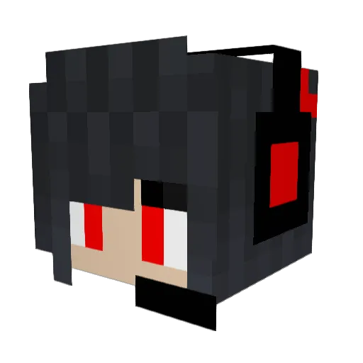 liukblank Minecraft avatar head, 3D render