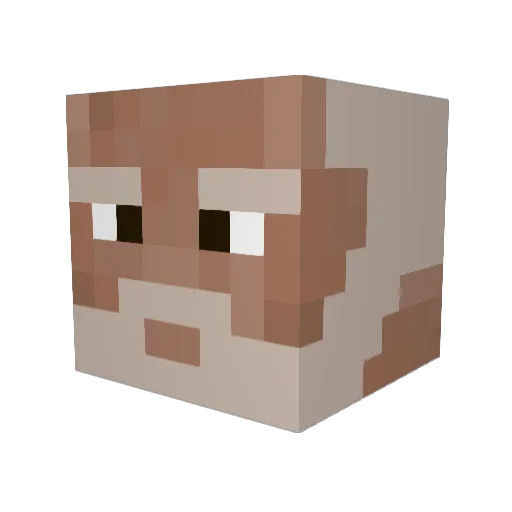 liulak Minecraft avatar head, 3D render