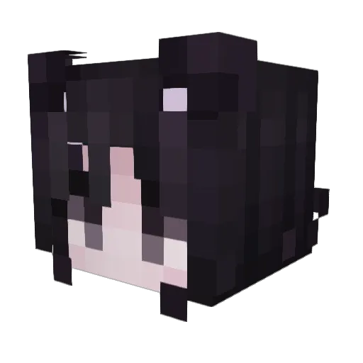 liuyiren Minecraft avatar head, 3D render