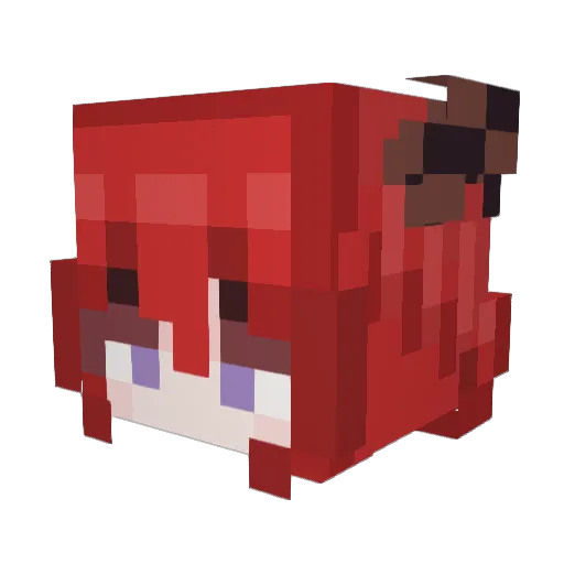 liuzetao Minecraft avatar head, 3D render
