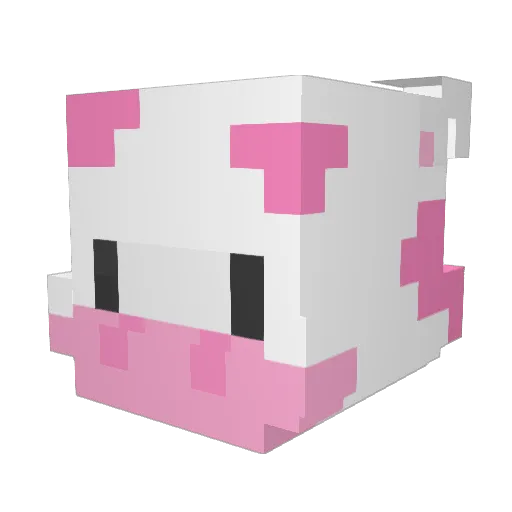 liv16 Minecraft avatar head, 3D render