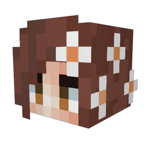 liv3000 Minecraft avatar head, 3D render