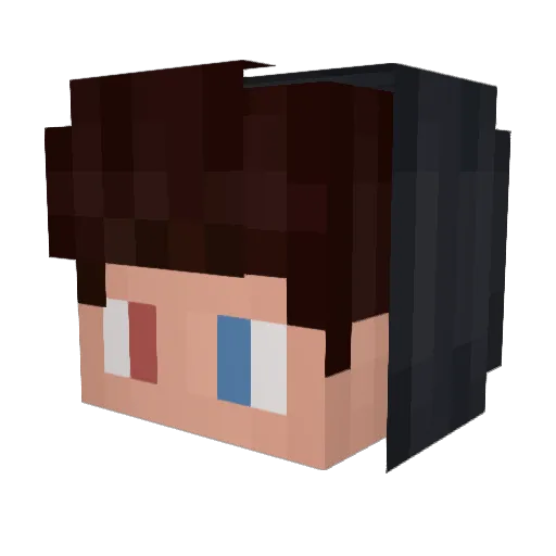 liv3d Minecraft avatar head, 3D render