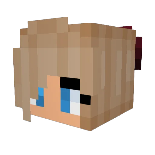 liv4creativity Minecraft avatar head, 3D render