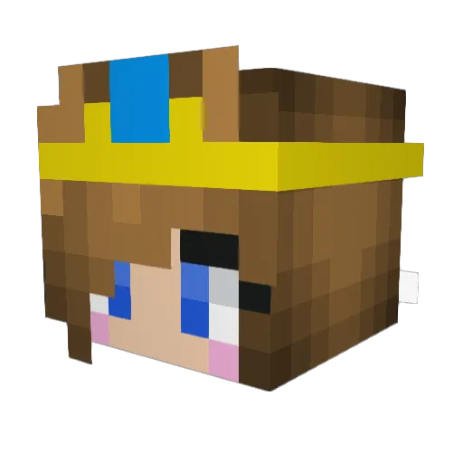 livayo Minecraft avatar head, 3D render