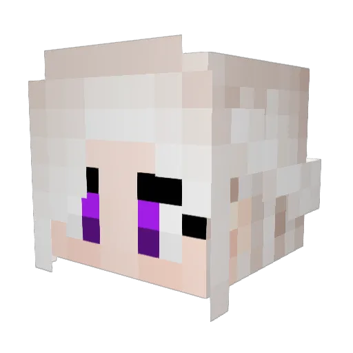 livebrooke27 Minecraft avatar head, 3D render