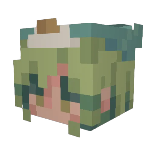 livelaughlamp Minecraft avatar head, 3D render