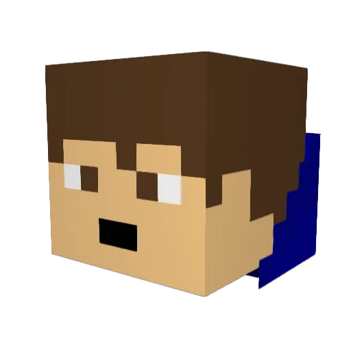 liver54321 Minecraft avatar head, 3D render