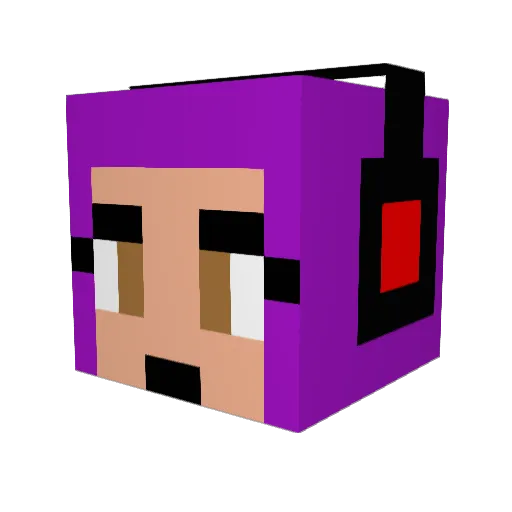 liverbaliver Minecraft avatar head, 3D render