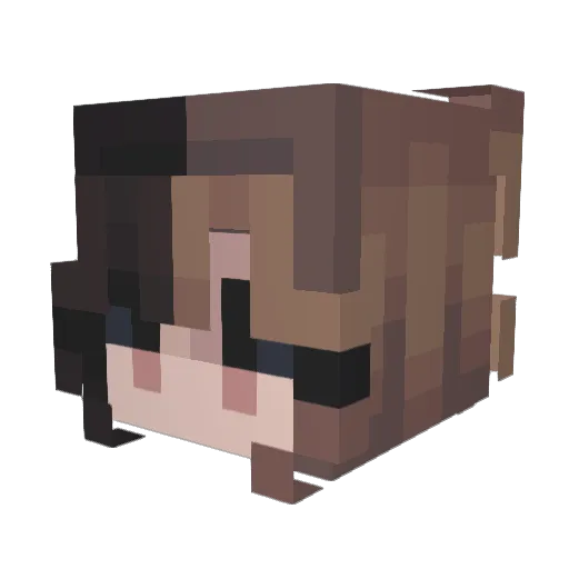 livhi Minecraft avatar head, 3D render