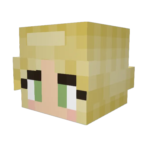 livi06 Minecraft avatar head, 3D render