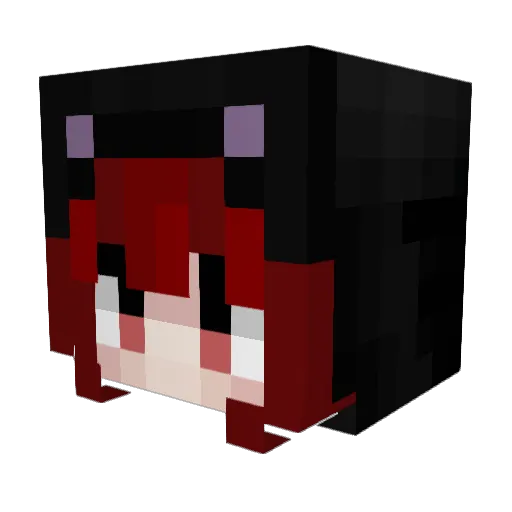 liviabubbles Minecraft avatar head, 3D render