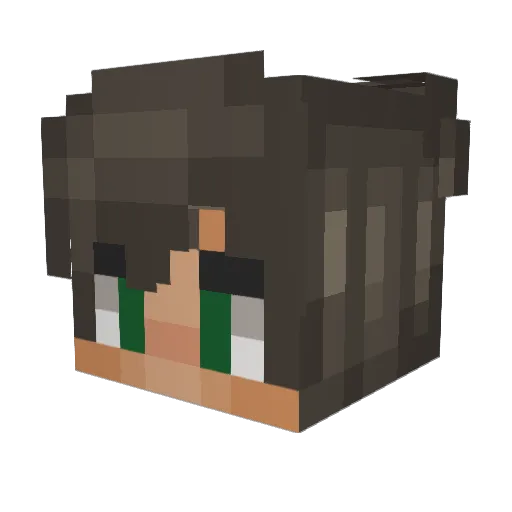 lividsdagger Minecraft avatar head, 3D render