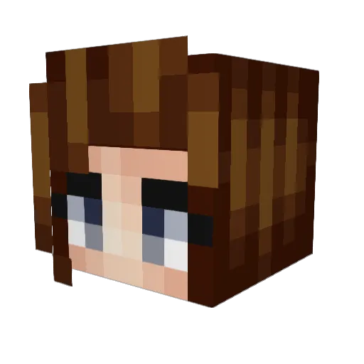 livilooh07 Minecraft avatar head, 3D render