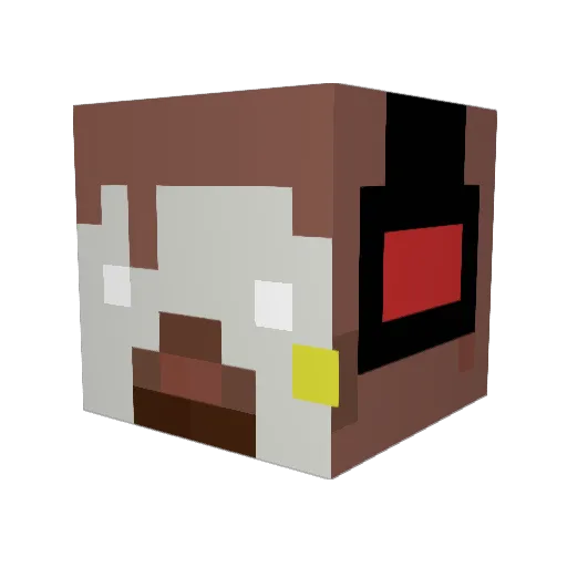 livincheese Minecraft avatar head, 3D render