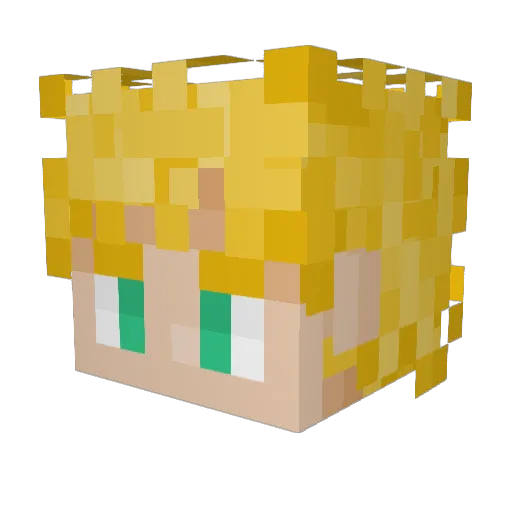 livity73 Minecraft avatar head, 3D render